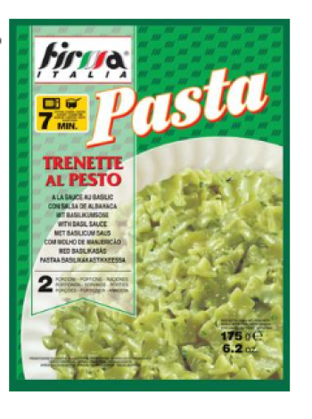 Готовая смесь тренет с соусом песто Firma Italia trenette pesto 175г