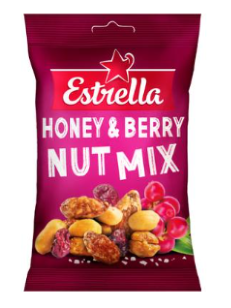 Смесь орехов и клюквы Estrella Honey & Berry Nut Mix 140г