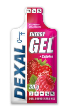 Энергетический гель Dexal Energy 30г малина-клубника+кофеин