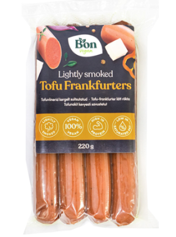 Сосиски из тофу слегка копченые BON VEGAN 220г