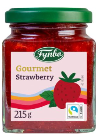 Варенье клубничное Fynbo Gourmet 215г