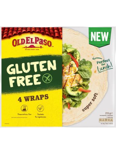 Тортилья безглютеновая Old El Paso 4 шт/215г