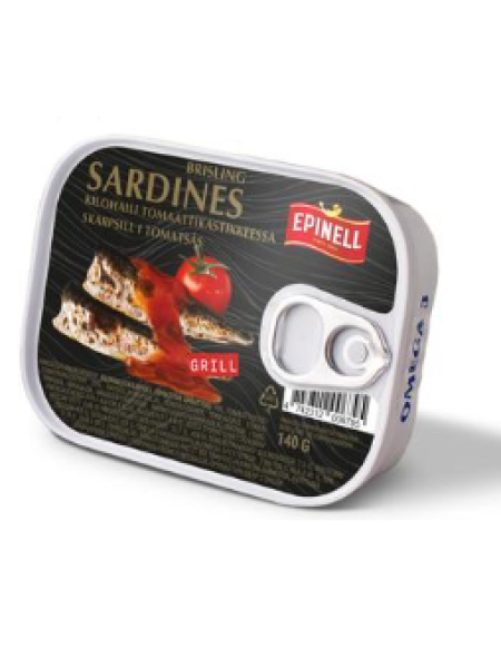 Килька копченая в томате Epinell Grillattua kilohailia tomaattikastikkeessa 140г