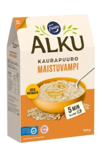 Овсяные хлопья FAZER Alku Maistuvampi kaurapuuro 500г