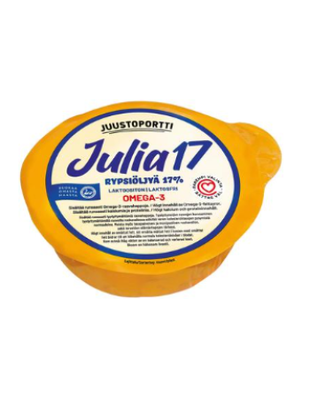Сыр сливочный из рапсового масла Juustoportti Julia 17 % 460г без лактозы