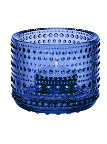 Подсвечник Iittala Kastehelmi KYNTTILÄLYHTY 64мм цвет ультрамарин