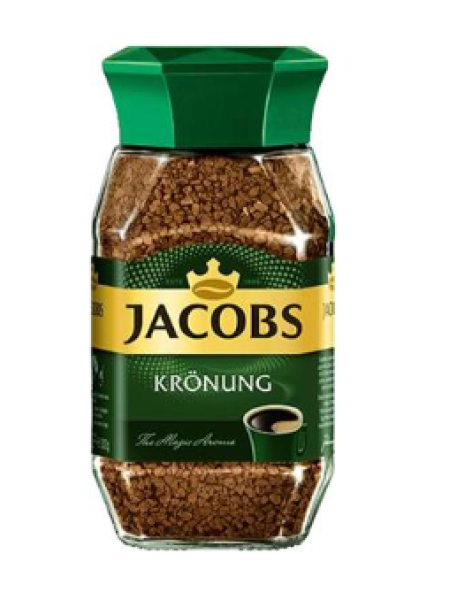 Сублимированный растворимый кофе Jacobs Krönung 95 г в стекле