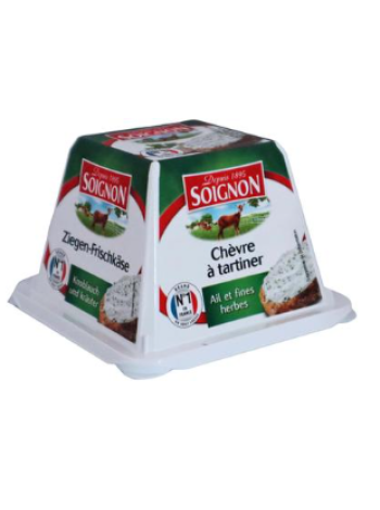 Сыр из козьего сыра Cheese Soignon 140 г с чесноком и травами