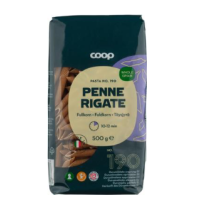 Макаронные изделия из цельного зерна Coop Täysjyvä Penne Rigate 500г