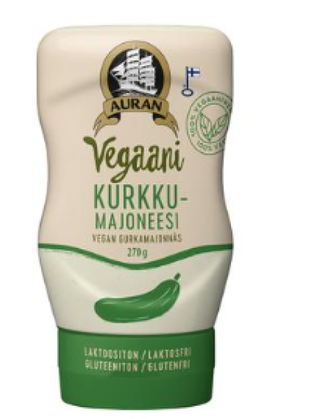 Майонез для веганов с огурцом Auran Vegaani Kurkku 270г