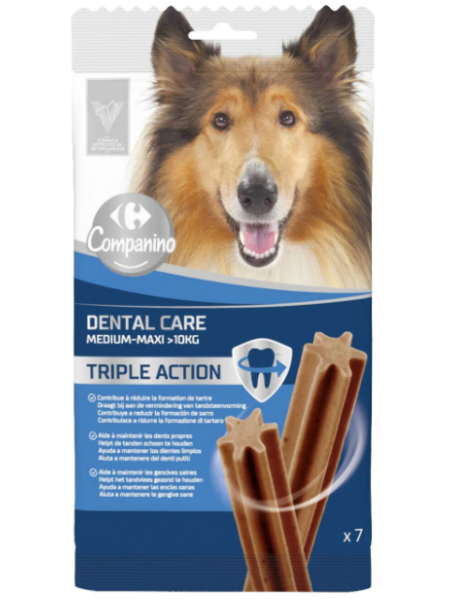 Жевательные палочки Carrefour Dental Care 7 шт medium-maxi