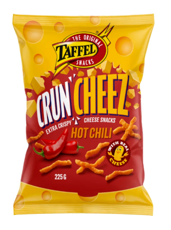 Сырные снеки Taffel CrunCheez острый перец чили 225г