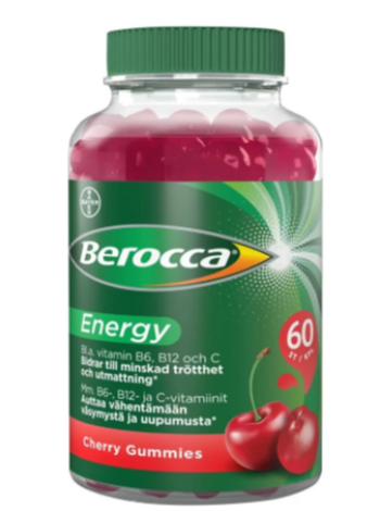Биологически активная добавка BEROCCA ENERGY СО ВКУСОМ ВИШНИ 60 ШТ