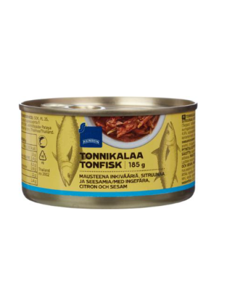 Тунец с имбирем, лимоном и кунжутом Rainbow tonnikalaa inkiväärillä, sitruunaalla ja seesamilla 185 г 