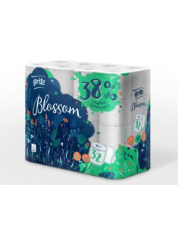 Туалетная бумага GRITE BLOSSOM RECYCLED 32 шт
