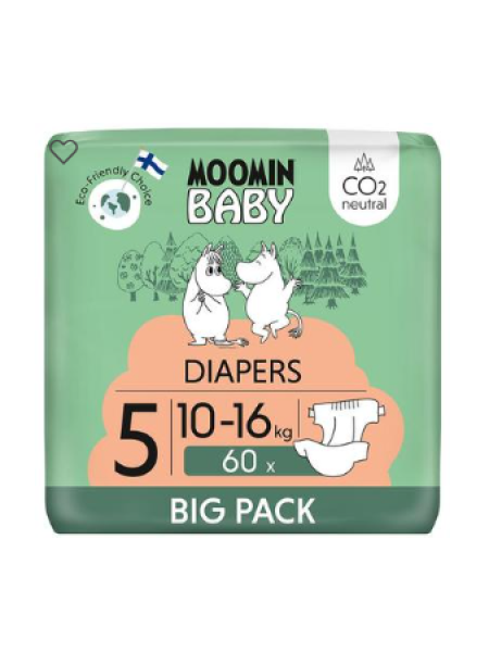 Памперсы Muumi Baby Diapers №5 66 шт 10-16 кг