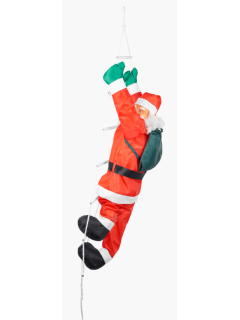 Дед Мороз на веревочной лестнице Kiipeilevä tonttu 120см