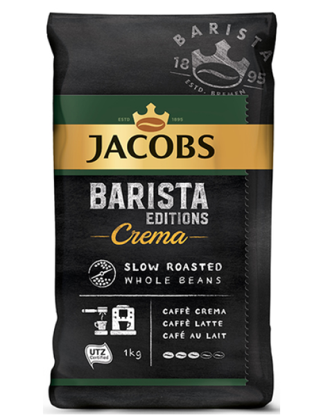 Кофе в зернах Jacobs Barista Crema 1 кг