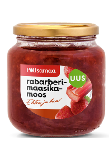  Варенье из ревеня и клубники Põltsamaa Rabarberi-maasikamoos 600 г
