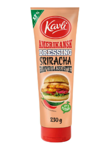 Соус для гамбургеров Шрирача Kavli Amerikansk Dressing Sriracha 230г