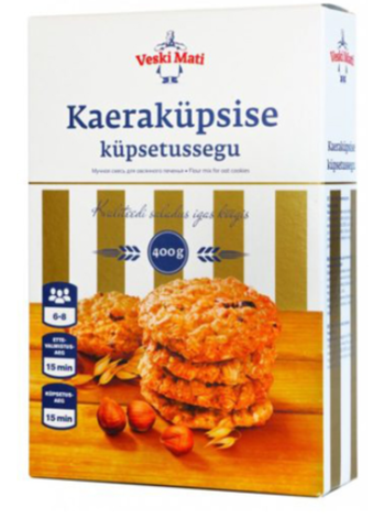 Смесь для выпечки овсяного печенья VESKI MATI Kaeraküpsise küpsetussegu 400 г