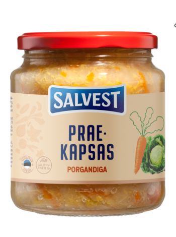 Капуста квашеная с жареной морковью SALVEST Porgandiga 530 г
