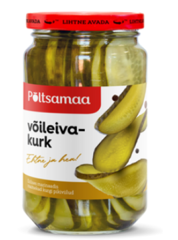 Огурцы для бутербродов PÕLTSAMAA Võileivakurk 460/240г