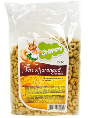 Зерновые колечки с мёдом Chippy teraviljarõngad meega 250г