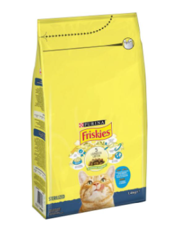 Корм для стерилизованных кошек Friskies Sterilised Cats Lohta ja Kasviksia 1,4 кг лосось и овощи
