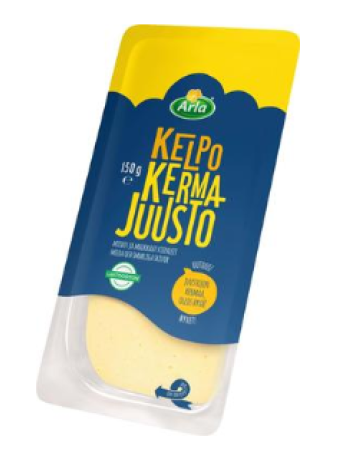 Сыр сливочный в нарезке Arla kermajuusto 150г в нарезке