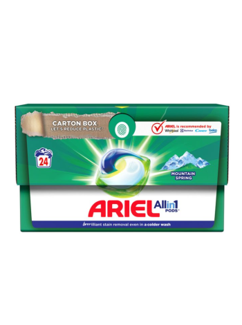 Капсулы для стирки Ariel Ain1 POD Mountain Spring 24шт