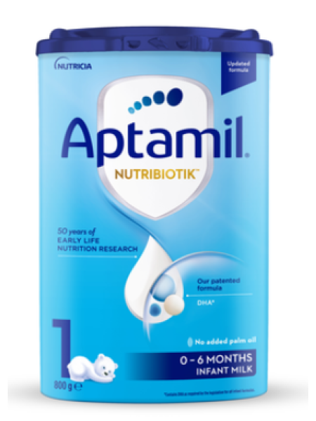 Детская смесь на молочной основе с рождения Aptamil NUTRIBIOTIK 1 800г