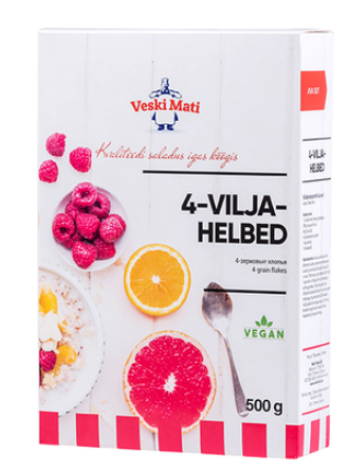 Хлопья четыре злака Veski Mati Neljaviljahelbed 500 г