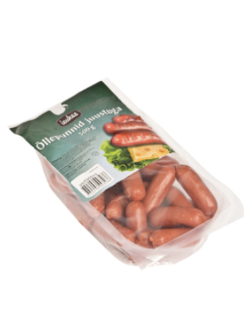 Мини сосиски с сыром ISUKAS Õllepunnid juustuga 500г