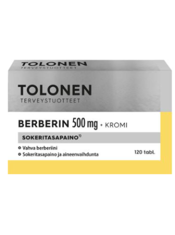 Таблетки Tri Tolonen Berberin+kromi +хром 120 таб