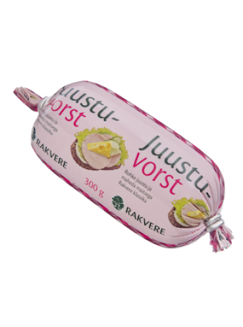 Вареная колбаса с сыром RAKVERE Juustuvorst 300г