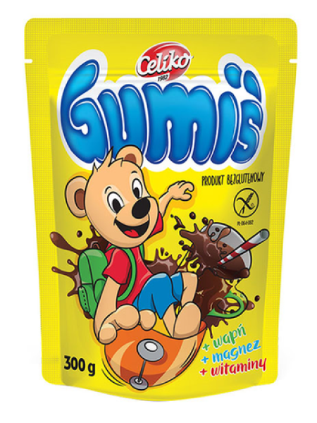 Какао-напиток Celiko Gumis с витаминами без глютена 300г