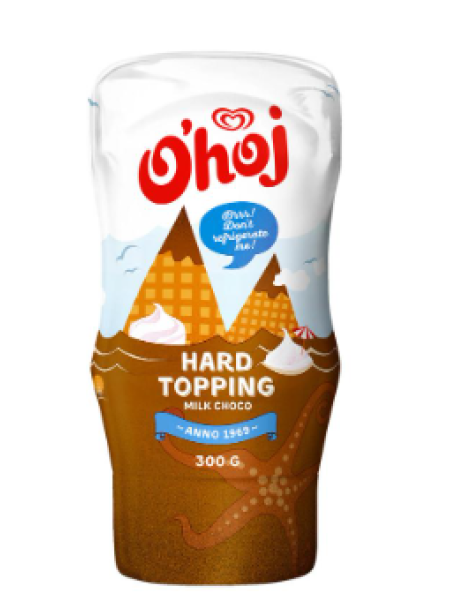 Соус десертный молочный шоколад O'hoj Hard Topping 300г