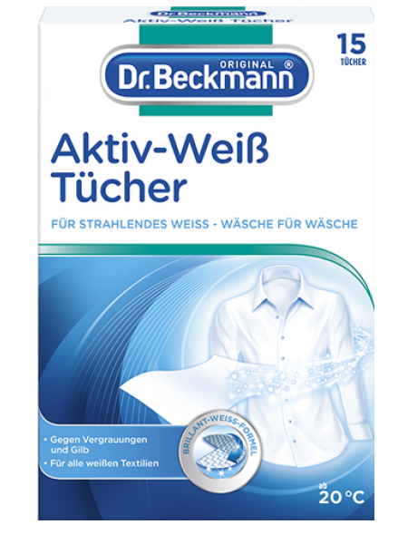 Салфетки для отбеливания Dr. Beckmann для машинной стирки 15 шт 