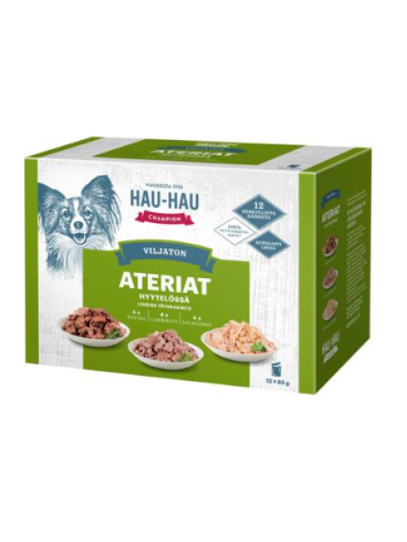 Влажный корм Hau-Hau Champion Jelly Assortment in Jelly Wet Dog Food 85 г х 12шт