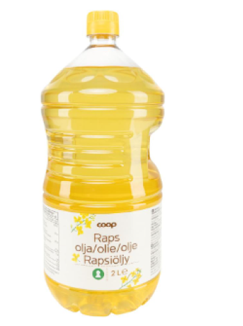 Масло рапсовое Coop 2 л в бутылке