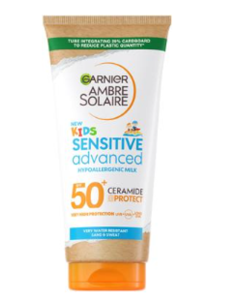 Солнцезащитный крем для чувствительной кожи Garnier Ambre Solaire Sensitive Advanced Kids 175мл