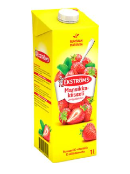 Кисель желе Ekströms Extra Prima mansikkakiisseli 1л клубника