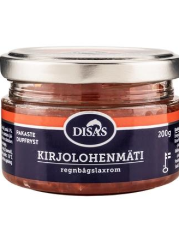 Икра радужного лосося Disas Kirjolohenmäti pakaste 200г глубокой заморозки