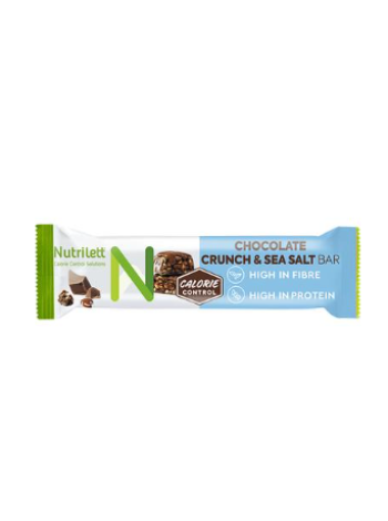 Шоколадный хрустящий батончик с морской солью Nutrilett Chocolate Crunch & Sea Salt 60г