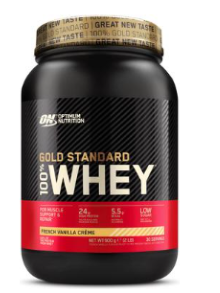 Протеин в порошке Whey Gold Std 100% 900г ваниль