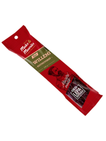 Традиционная свиная полукопченая колбаса со вкусом чеснока MAKS & MOORITS 240г