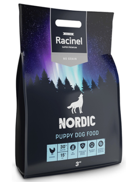 Сухой корм для щенят с курицей Racinel Nordic Puppy Dog Food 3кг