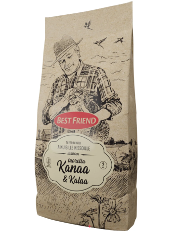 Сухой корм для взрослых кошек Best Friend 2кг курица и рыба