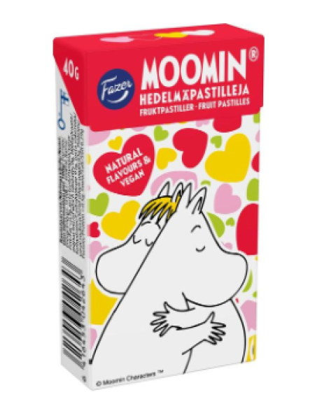 Фруктовые пастилки Fazer Moomin hedelmäpastilli 40г